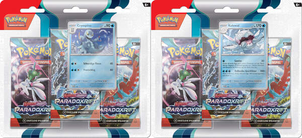 Pokemon 3er Blister KP04 Paradoxrift - deutsch