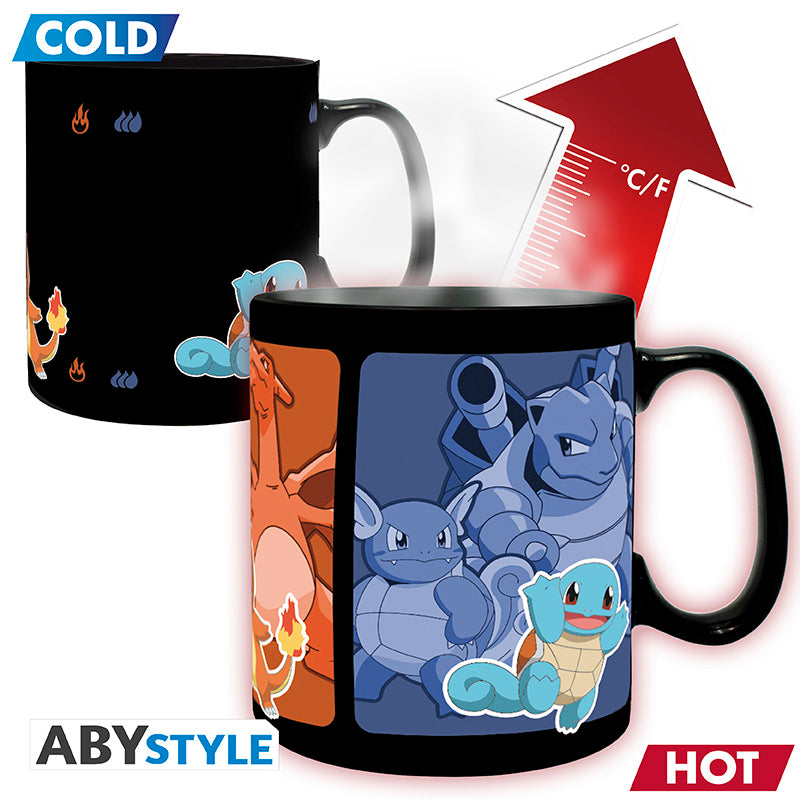 POKEMON - Mug Heat Change - 460 ml - Evolve - Kanto Starter