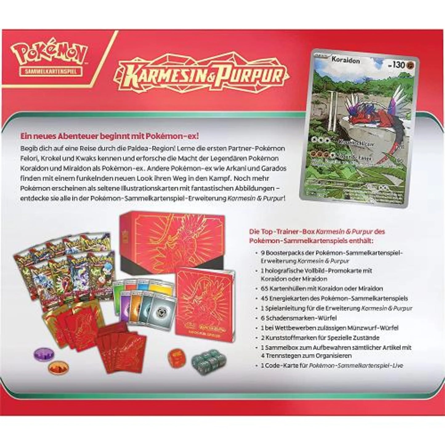 Pokémon Karmesin & Purpur Elite Trainer Box Koraidon DE