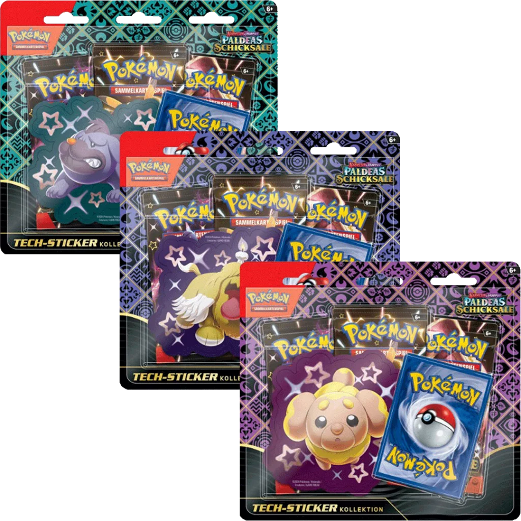 Pokemon Paldeas Schicksale Tech-Sticker-Kollektion - deutsch
