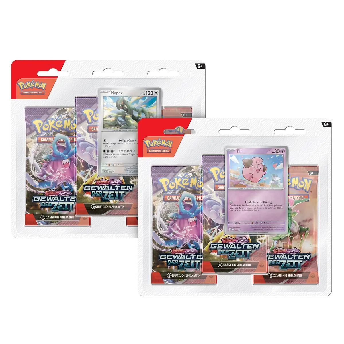 Pokémon Gewalten der Zeit Blister 3 Booster - DE